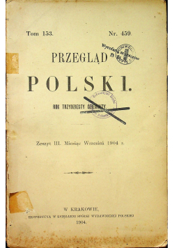 Przegląd Polski rok trzydziesty dziewiąty 1904 r.