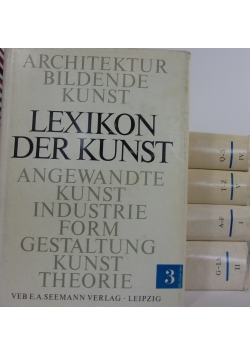 Lexikon der kunst ,Zestaw I-V