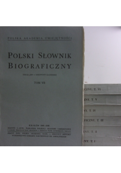 Polski słownik biograficzny, 7 Tomów