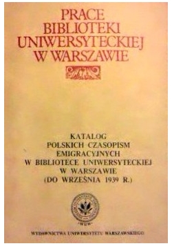 Prace biblioteki uniwersyteckiej w Warszawie