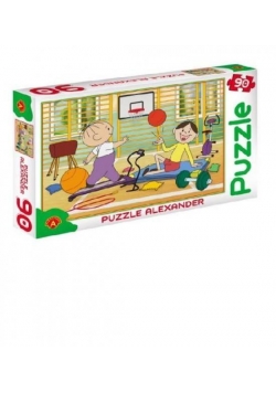 Puzzle 90 - Bolek i Lolek na sali gimn. ALEX