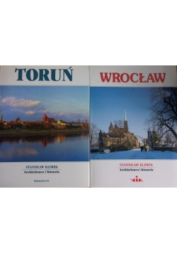 Architektura i historia - Toruń i Wrocław, zestaw 2 książek