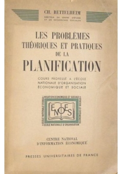 Les Problemes Theoriques Et Pratiques de la Planification, 1946 r.