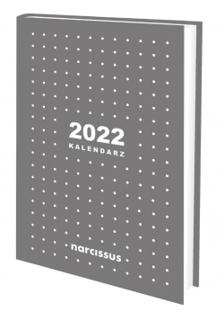 Kalendarz 2022 A6 tygodniowy szary NARCISSUS
