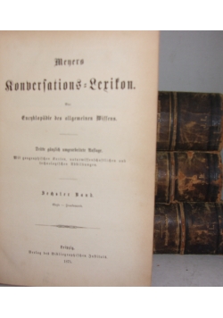 Meyers Konversations Lexikon, 1876 r., zestaw 4 książek