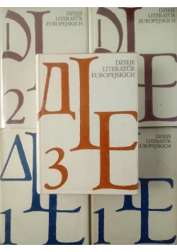 Dzieje Literatur Europejskich ,zestaw 5 książek
