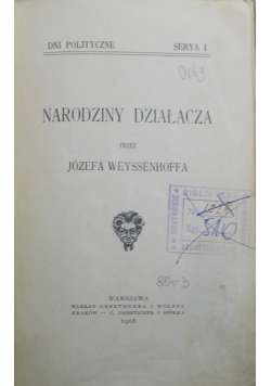 Narodziny działacza 1906 r.