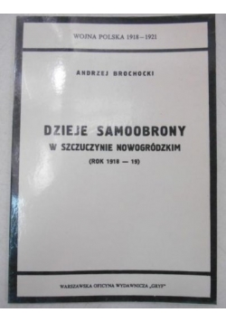 Dzieje samoobrony w Szczuczynie Nowogródzkim: rok 1918-19
