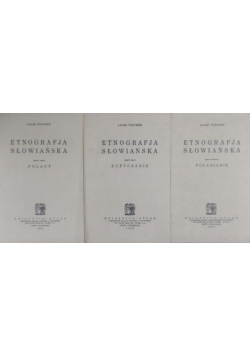 Etnografja Słowiańska, Zestaw 3 książek , 1932 r.