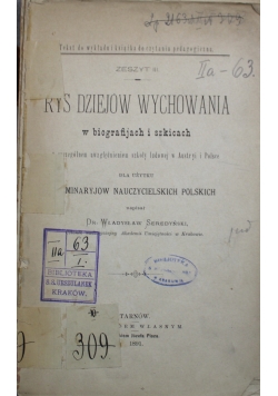 Rys dziejów wychowania w biografijach i szkicach 1891 r.