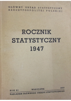 Rocznik Statystyczny, 1947r.
