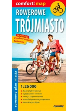Comfort map rowerowe Trójmiasto 1:26 000 plan