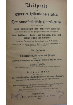 Beilpiele fur gelammten christkatholichen Lehre, 1894 r.