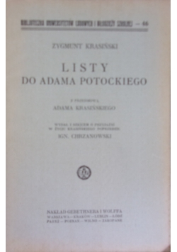 Listy do Adama Potockiego,1928r.