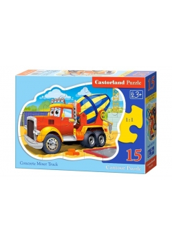Puzzle 15 konturowe Betoniarka CASTOR