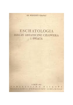 Psychologia rzeczy ostateczne człowieka i świata