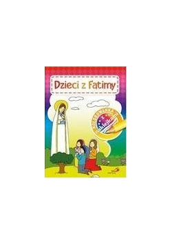 Kolorowanka z naklejkami. Dzieci z Fatimy