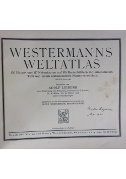 Westermanns Weltatlas,1921r.