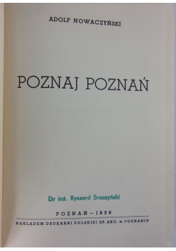 Poznaj Poznań, 1939 r.