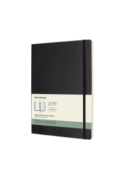 Kalendarz 2019 tygodniowy Moleskine 12M XL czarny