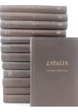 Dzieła Stalina, Zestaw 13 książek, ok. 1950 r.