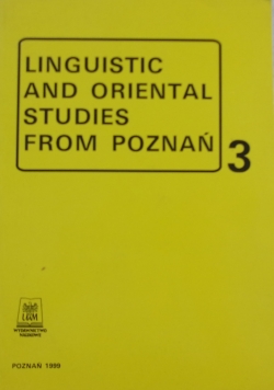 Linguistic and oriental studies from Poznań 3