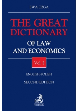 The Great Dictionary of Law and Economics Vol I English - Polish