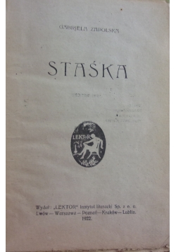Staśka,1922r