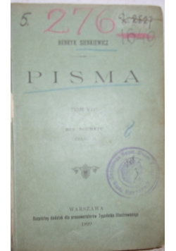 Pisma, 1899 r.