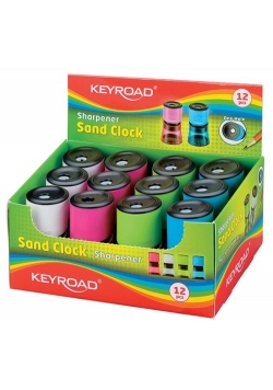 Temperówka KEYROAD Sand Clock Display 12 sztuk mix