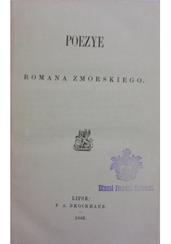 Poezye Romana Zmorskiego, 1866 r.
