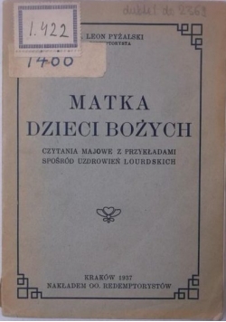 Matka Dzieci Bożych, 1937 r.