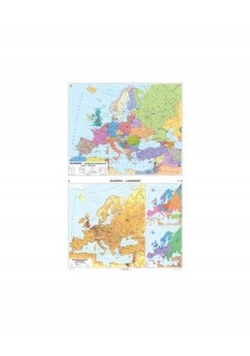 Europa Mapa ścienna Polityczna / Rozmieszczenie ludności