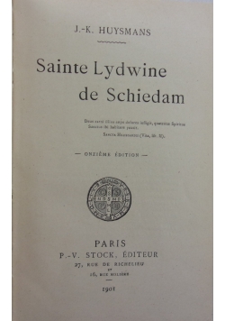 Sainte Lydwine de Schiedam, 1901 r.