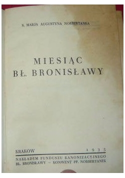 Miesiąc Bł. Bronisławy, 1935 r.