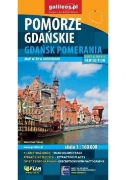 Mapa z przewodnikiem -Pomorze Gdańskie w.angielska