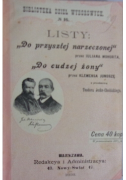 Listy do przyszłej narzeczonej,1809r.