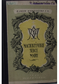 Macierzyński serce Marii, 1946r.