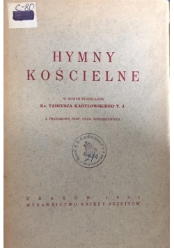 Hymny kościelne, 1932 r.