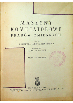 Maszyny komutatorowe prądów zmiennych