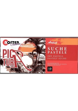 Kredki pastele suche 12 kolorów NOSTER