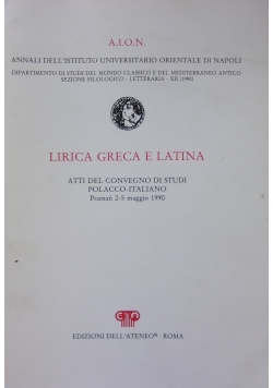 Lirica greca e latina