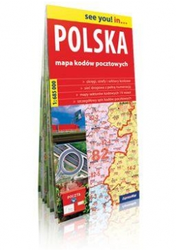 Polska. Mapa kodów pocztowych