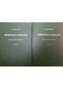 Werkstatt tabellen, zestaw dwóch książek