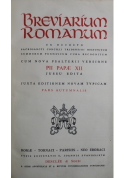 Breviarium Romanum 1906 r.