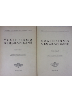 Czasopismo geograficzne Tom XL,Zeszyt 3,4