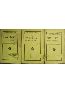 Oeuvres Completes de Moliere 3 tomy ok 1946 r.