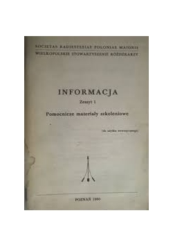 Informacja, zeszyt 1
