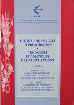 Trends and Policies in Privatisation Vol III No I