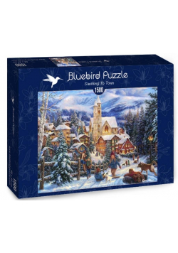 Puzzle 1500 Zabawa na sankach